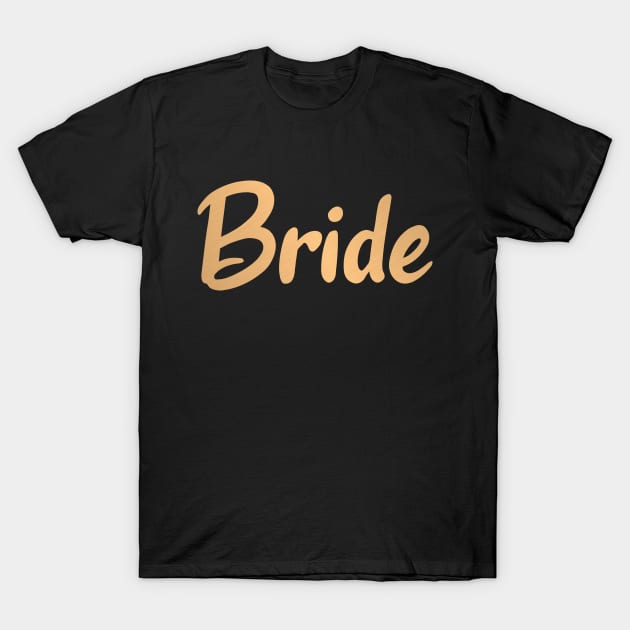 Bride T-Shirt by colorsplash